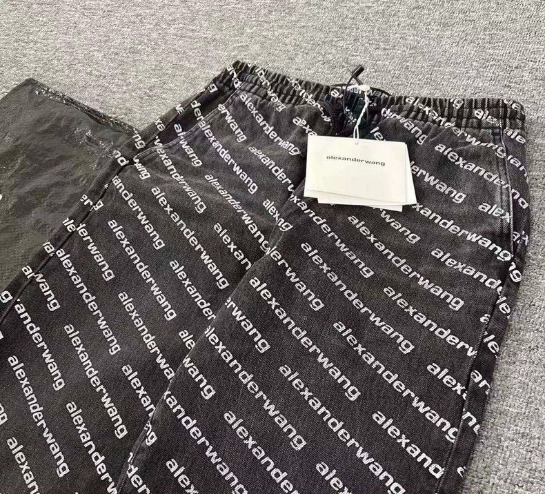 Alexander Wang Alexander Wang Logo Print Jogger Pants Size 24" / US 00 / IT 34 - 2 Thumbnail