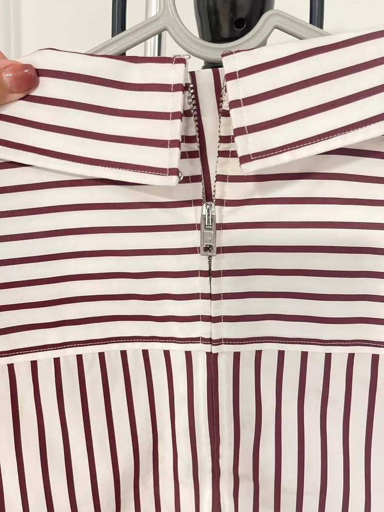 Alexander Wang Alexanderwang Striped Crop Shirt Size M / US 6-8 / IT 42-44 - 3 Thumbnail