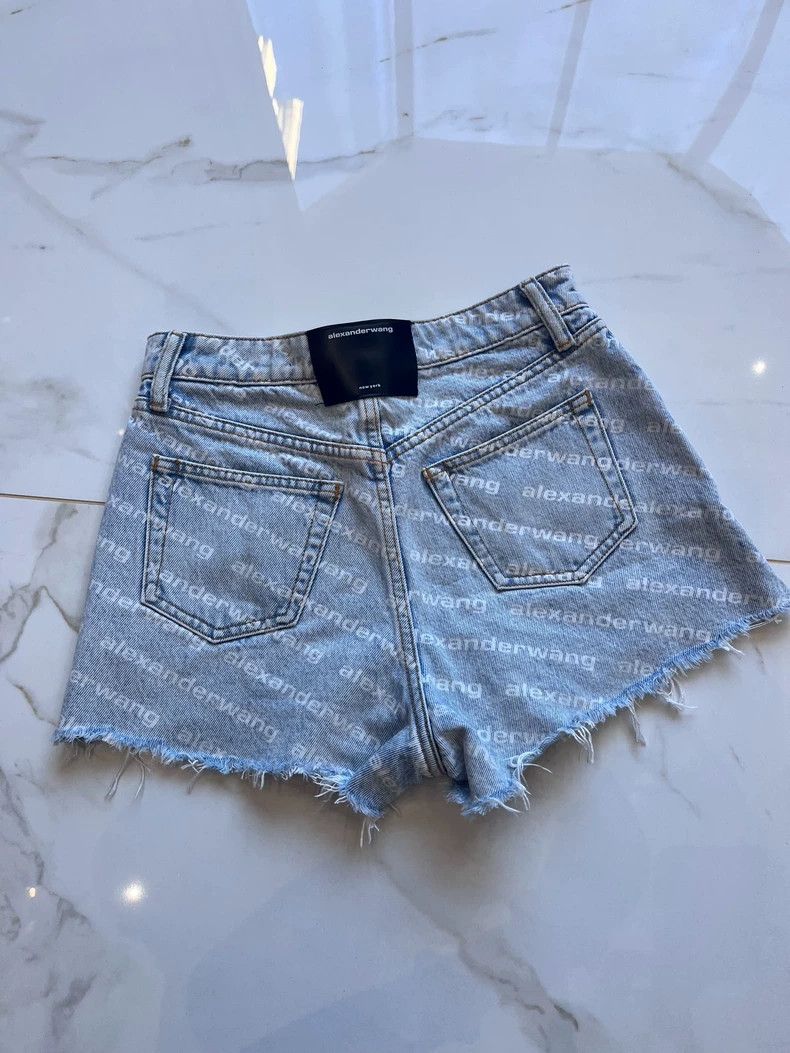 Alexander Wang Alexander Wang High-Waist Denim Shorts Size 25" / US 0 / IT 36 - 2 Thumbnail