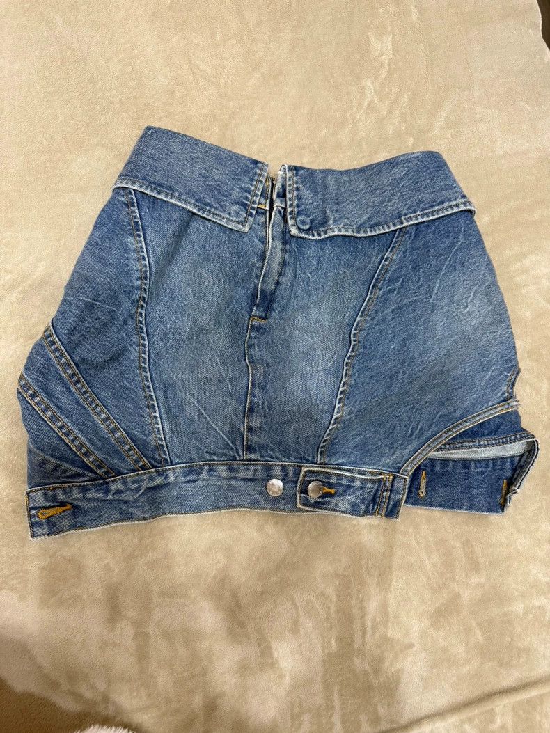 Alexander Wang Alexander Wang Denim Mini Skirt Size 27" / US 4 / IT 40 - 4 Thumbnail