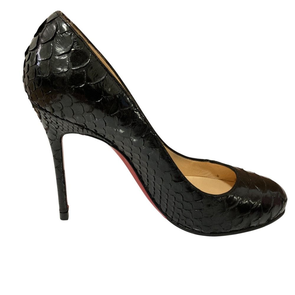 Christian Louboutin Christian Louboutin Christian Louboutin Python Leather Pumps Natural Material Shoes I37 Size ONE SIZE - 4 Thumbnail