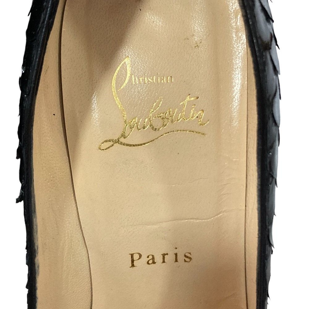 Christian Louboutin Christian Louboutin Christian Louboutin Python Leather Pumps Natural Material Shoes I37 Size ONE SIZE - 8 Thumbnail