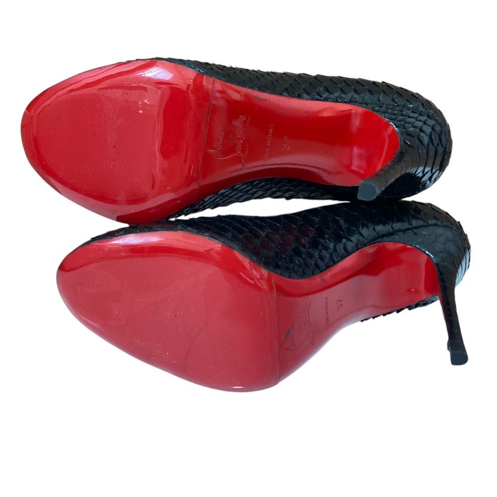 Christian Louboutin Christian Louboutin Christian Louboutin Python Leather Pumps Natural Material Shoes I37 Size ONE SIZE - 7 Thumbnail
