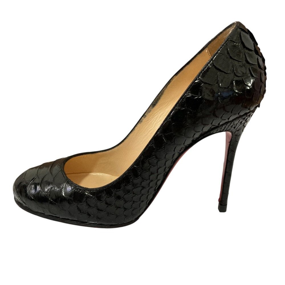 Christian Louboutin Christian Louboutin Christian Louboutin Python Leather Pumps Natural Material Shoes I37 Size ONE SIZE - 2 Thumbnail