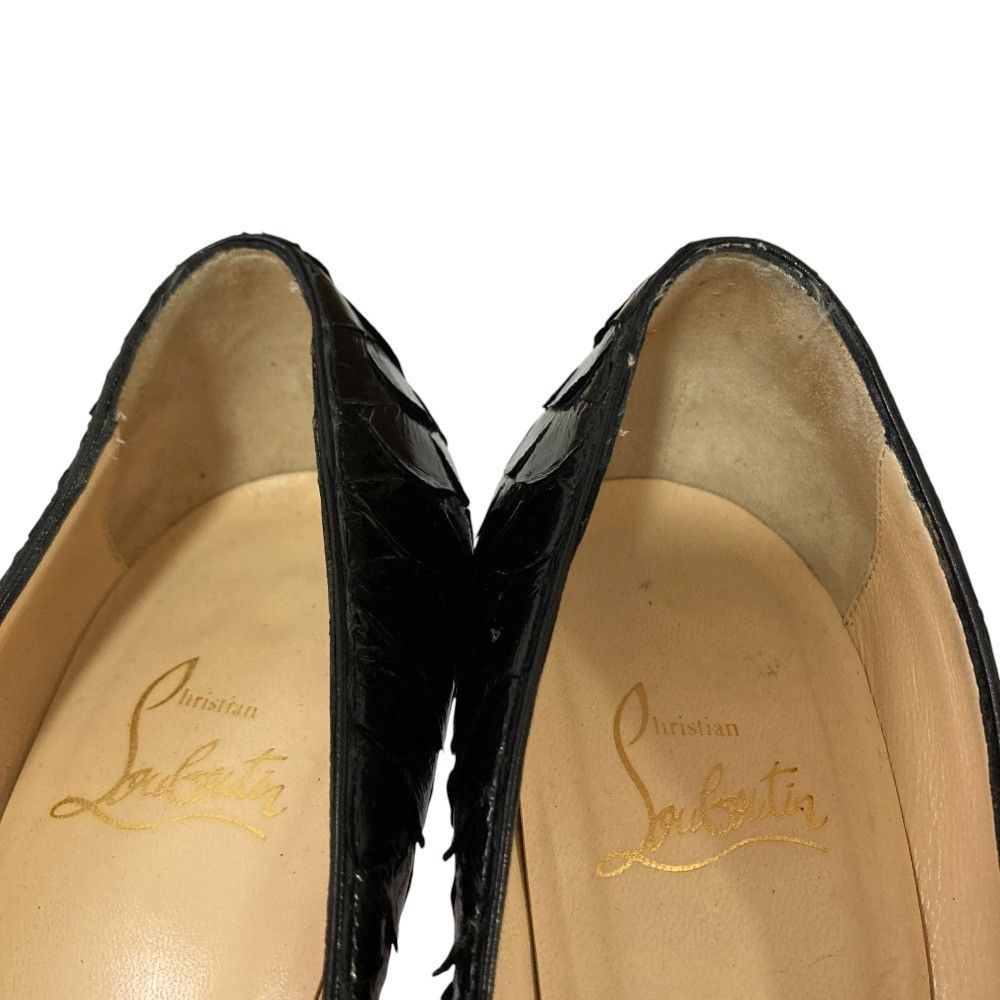 Christian Louboutin Christian Louboutin Christian Louboutin Python Leather Pumps Natural Material Shoes I37 Size ONE SIZE - 6 Thumbnail