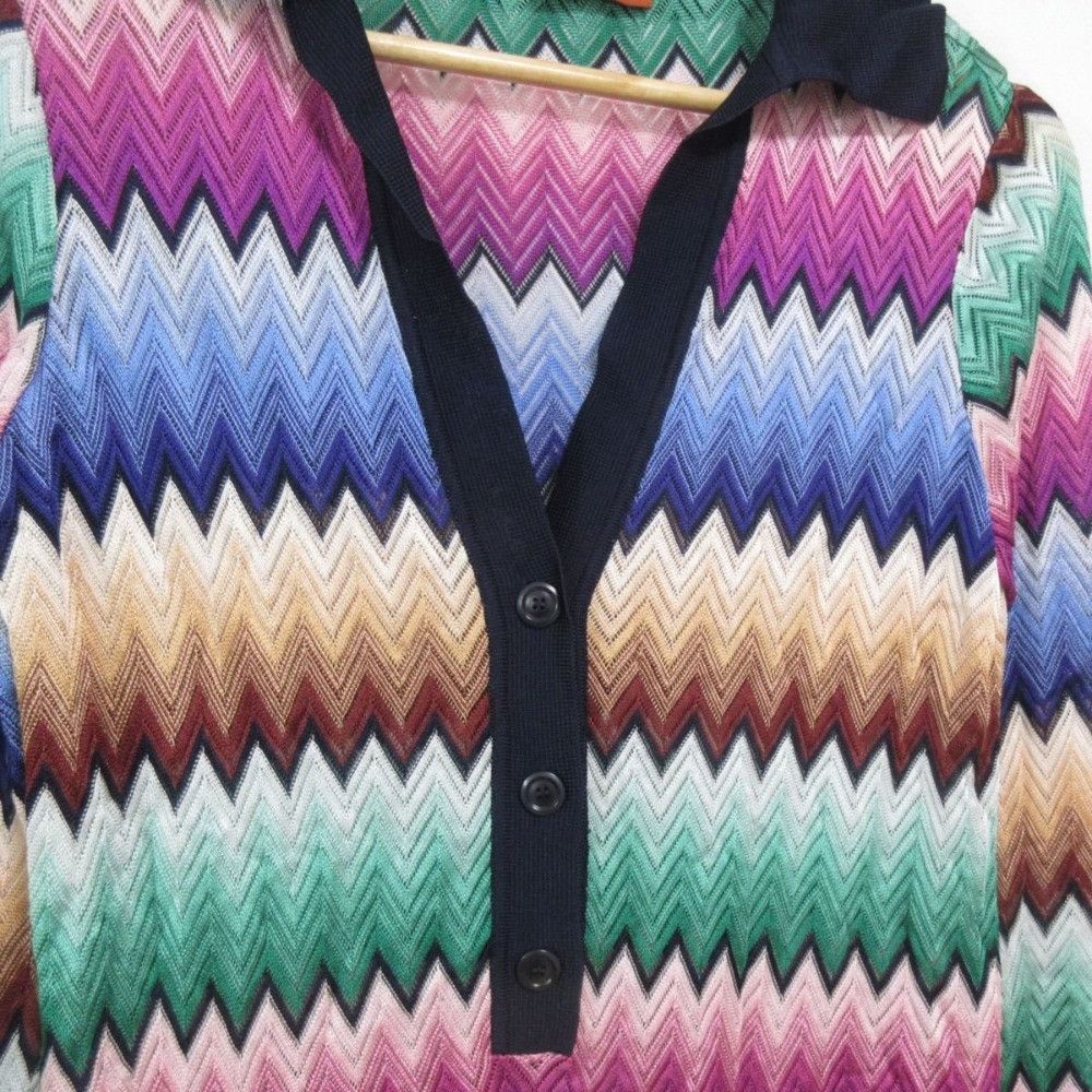 Other Other Missoni Chevron Stripe Knit Dress Cotton Dresses Size ONE SIZE - 5 Thumbnail