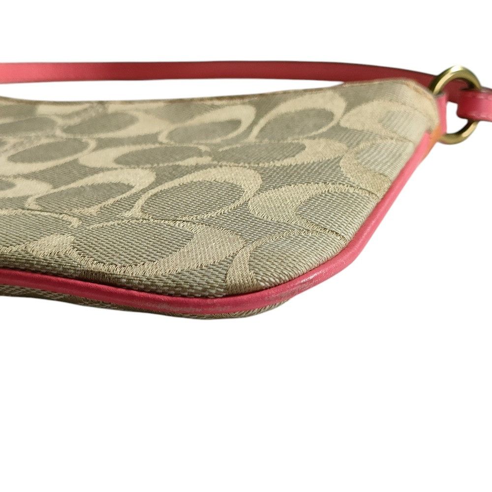 Coach Coach Coach Signature Canvas Pochette Others Handbag DUTY FREE for USA Size ONE SIZE - 4 Thumbnail