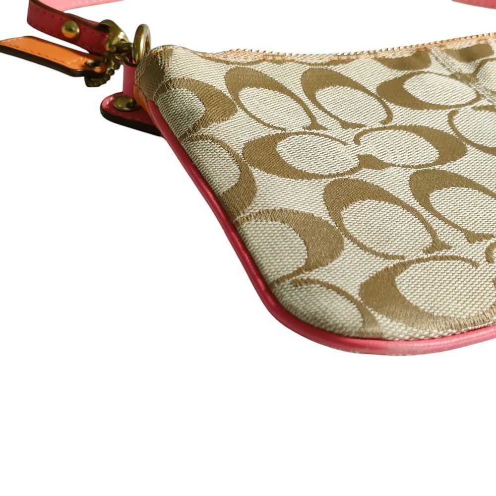 Coach Coach Coach Signature Canvas Pochette Others Handbag DUTY FREE for USA Size ONE SIZE - 3 Thumbnail