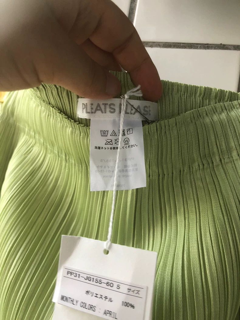 Issey Miyake Issey Miyake Pleated Green Skirt - dmc Size US 30 / EU 46 - 3 Thumbnail
