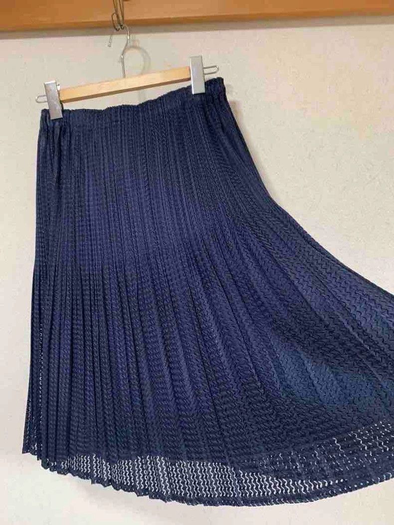 Issey Miyake ISSEY MIYAKE Pleated Lace Skirt - dmc Size US 33 - 7 Thumbnail