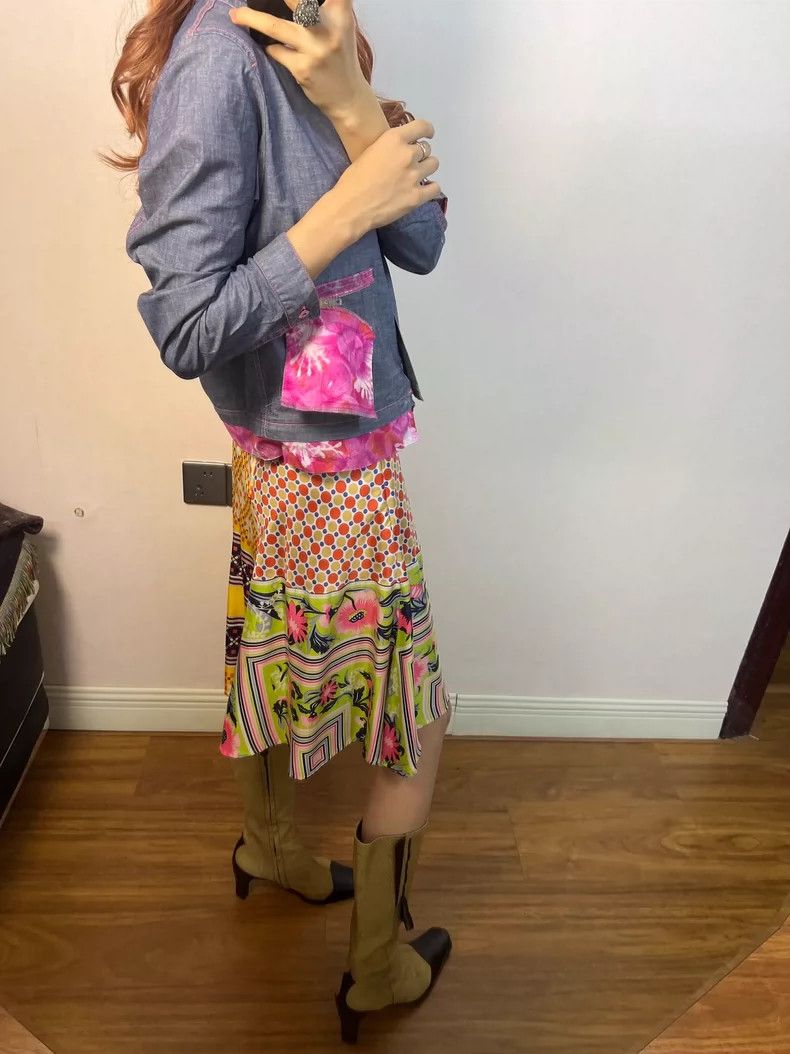 Comme des Garcons Comme des Garcons Floral Patchwork Skirt - dmc Size US 26 / EU 42 - 9 Thumbnail