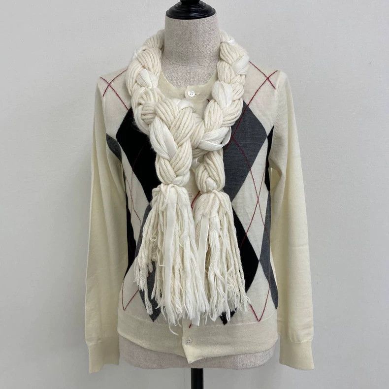 Comme des Garcons COMME des GARCONS Argyle Knit Top - dmc Size US M / EU 48-50 / 2 - 2 Thumbnail