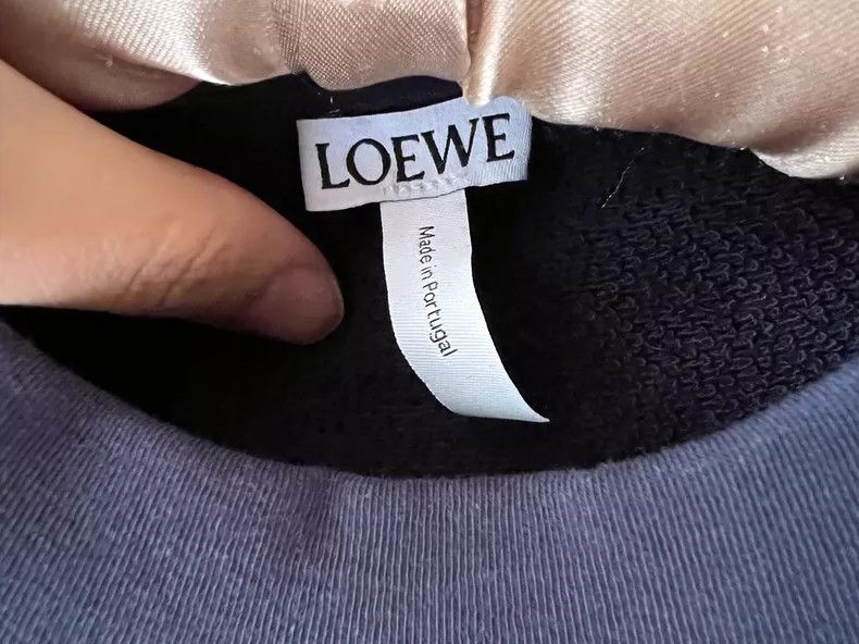 Loewe Loewe Anagram Fringed Cotton Sweatershirt - dmc Size US S / EU 44-46 / 1 - 4 Thumbnail