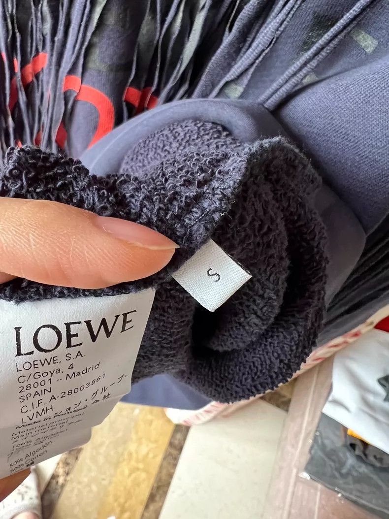 Loewe Loewe Anagram Fringed Cotton Sweatershirt - dmc Size US S / EU 44-46 / 1 - 8 Thumbnail