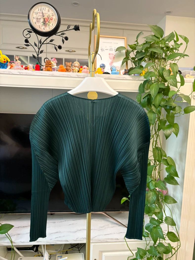 Issey Miyake Issey Miyake PP Series Green Cardigan - dmc Size US M / EU 48-50 / 2 - 7 Thumbnail