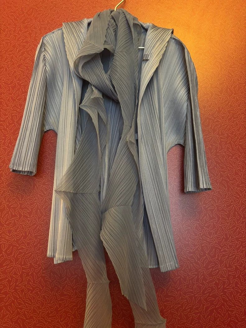 Issey Miyake Issey Miyake PP Pleated Gray Cardigan - dmc Size US M / EU 48-50 / 2 - 7 Thumbnail