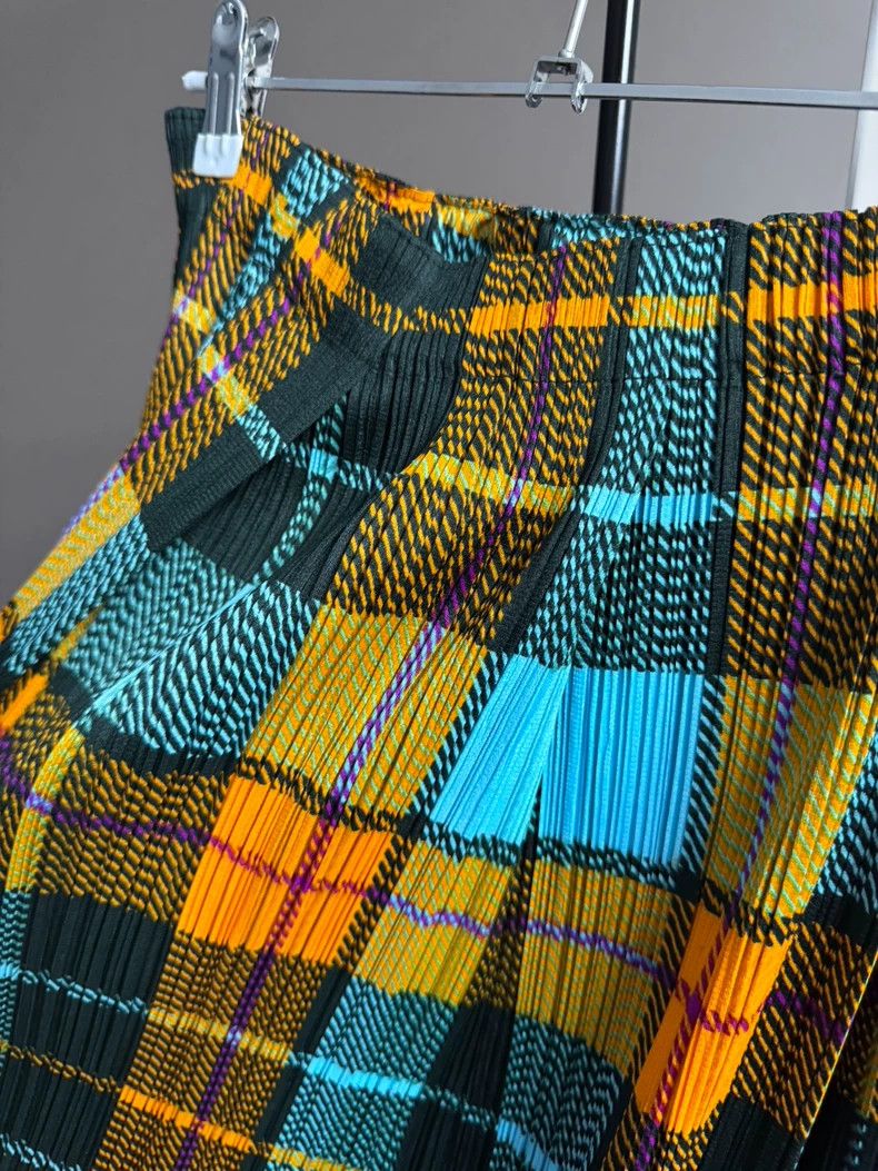 Issey Miyake Issey Miyake JG365 Plaid Long Skirt - dmc Size US 30 / EU 46 - 3 Thumbnail