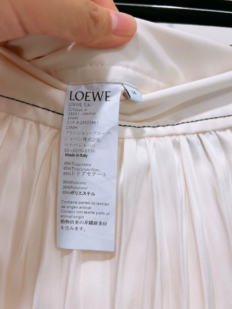 Loewe LOEWE Satin Pleated Midi Skirt - dmc Size US 34 / EU 50 - 9 Thumbnail