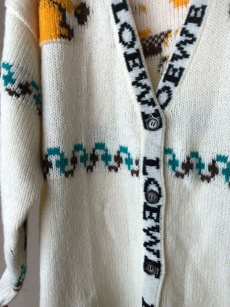 Loewe LOEWE Squirrel Pattern Cardigan Sweater - dmc Size US S / EU 44-46 / 1 - 3 Thumbnail
