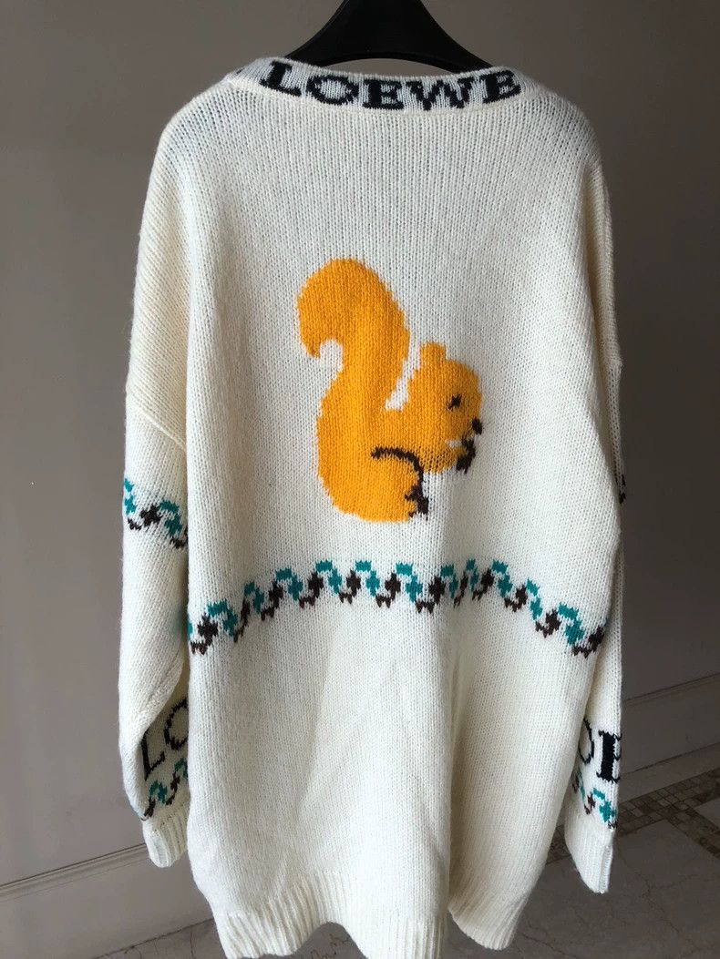 Loewe LOEWE Squirrel Pattern Cardigan Sweater - dmc Size US S / EU 44-46 / 1 - 7 Thumbnail