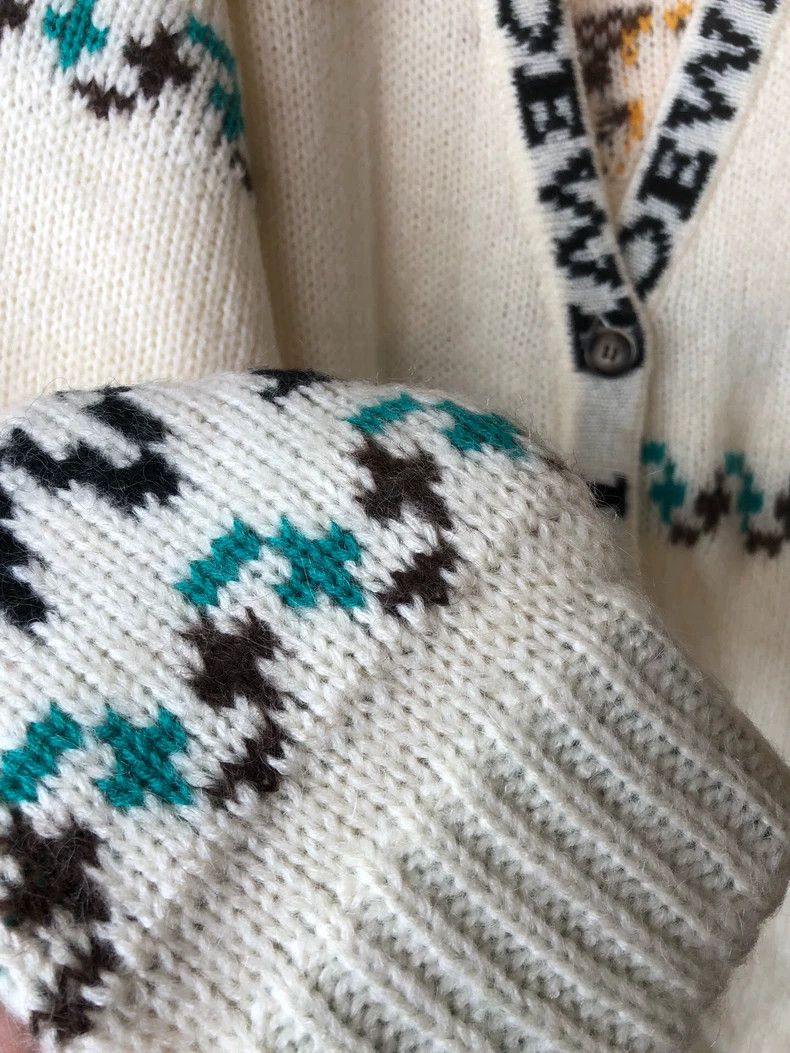 Loewe LOEWE Squirrel Pattern Cardigan Sweater - dmc Size US S / EU 44-46 / 1 - 4 Thumbnail