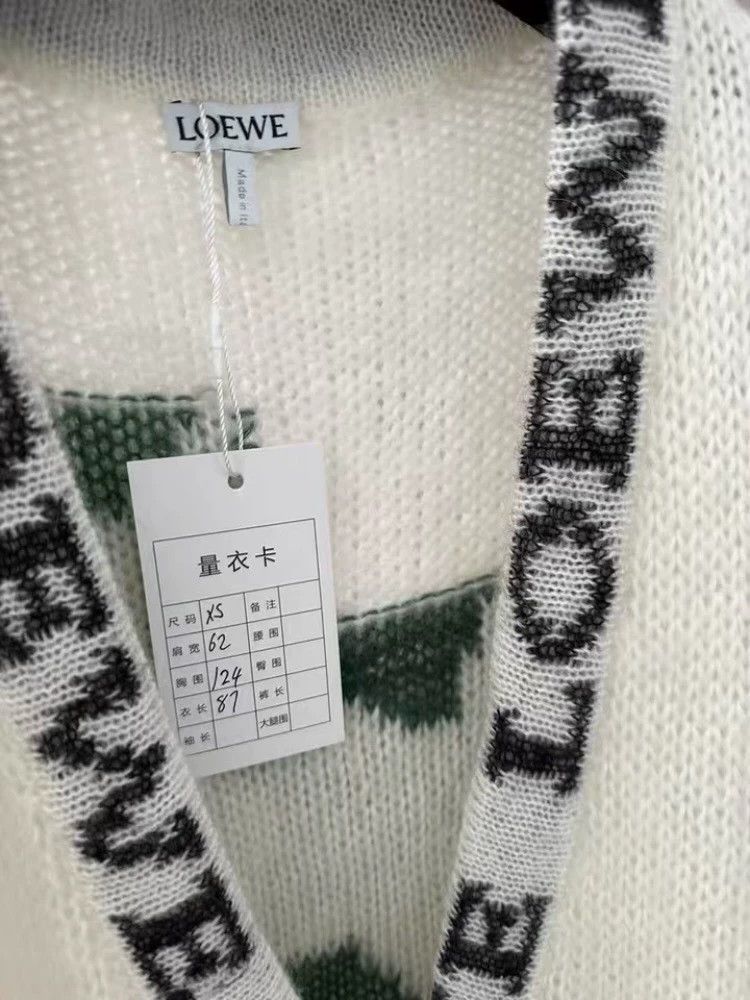 Loewe LOEWE Deer Mohair Cardigan Sweater - dmc Size US XS / EU 42 / 0 - 3 Thumbnail