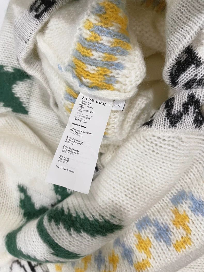 Loewe Loewe White Deer Pattern Cardigan - dmc Size US S / EU 44-46 / 1 - 5 Thumbnail