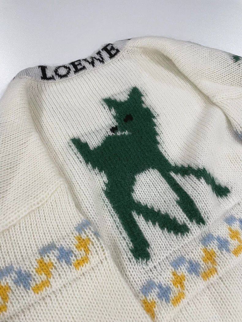 Loewe Loewe White Deer Pattern Cardigan - dmc Size US S / EU 44-46 / 1 - 7 Thumbnail
