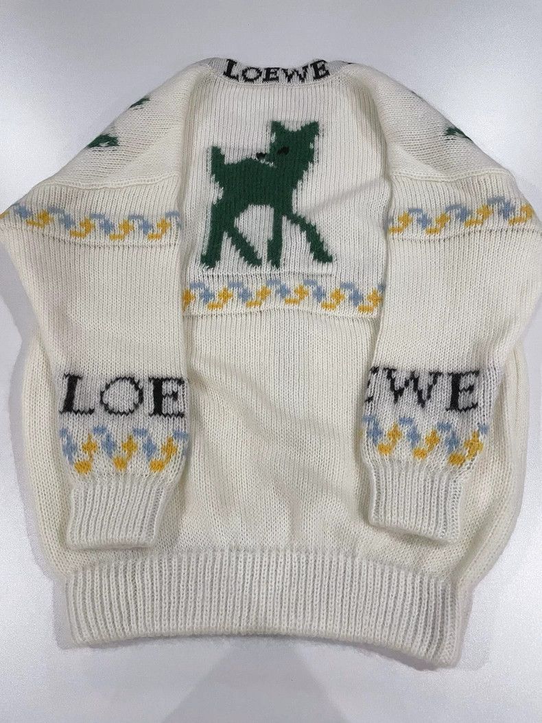 Loewe Loewe White Deer Pattern Cardigan - dmc Size US S / EU 44-46 / 1 - 6 Thumbnail