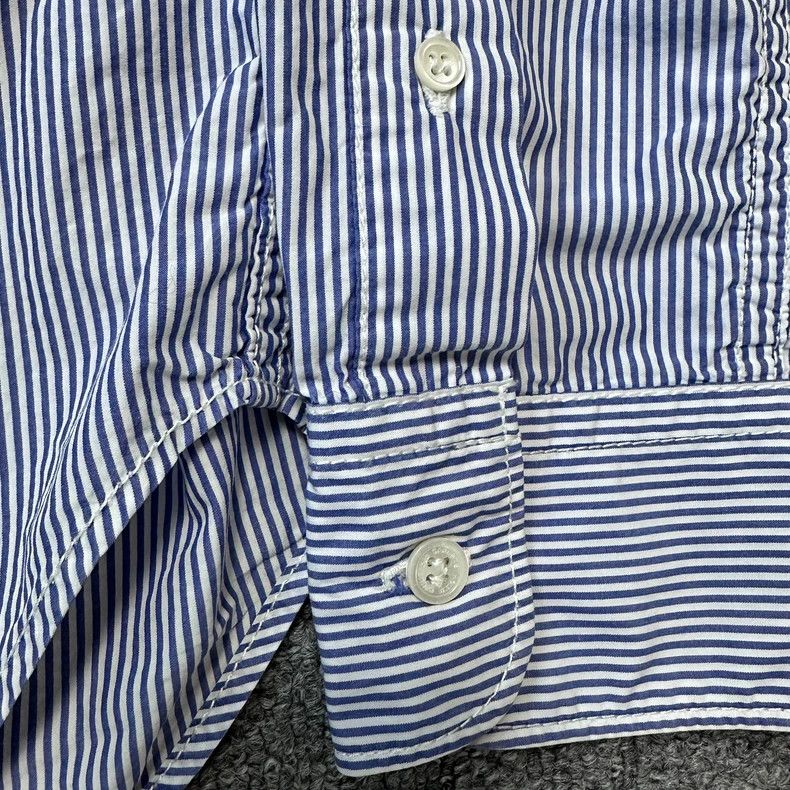 Comme des Garcons CDG HOMME Striped Embroidered Long Sleeve Shirt - dmc Size US S / EU 44-46 / 1 - 5 Thumbnail