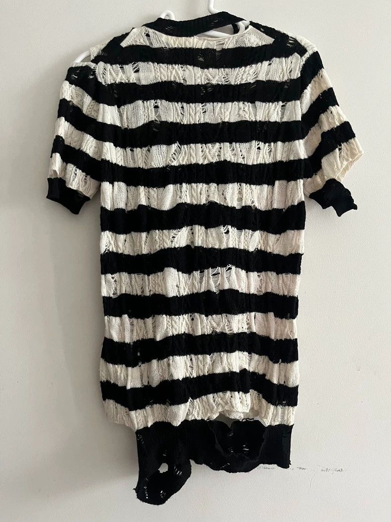 Comme des Garcons Comme des Garçons Striped Knit Short Sleeve - dmc Size US S / EU 44-46 / 1 - 3 Thumbnail