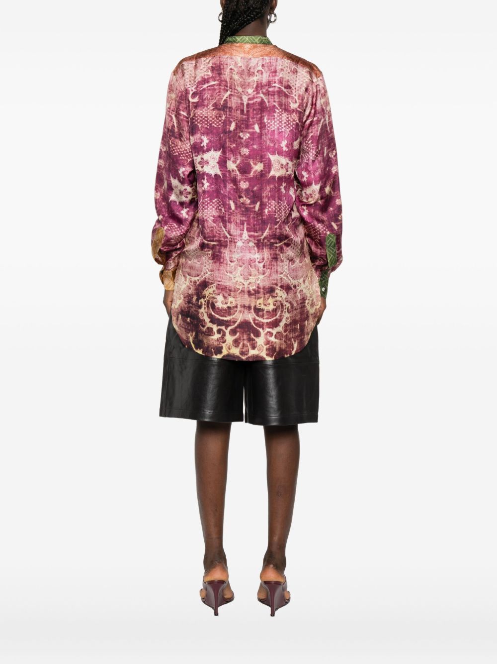 Pierre-Louis Mascia PRINTED SILK SHIRT Size S / US 4 / IT 40 - 3 Thumbnail