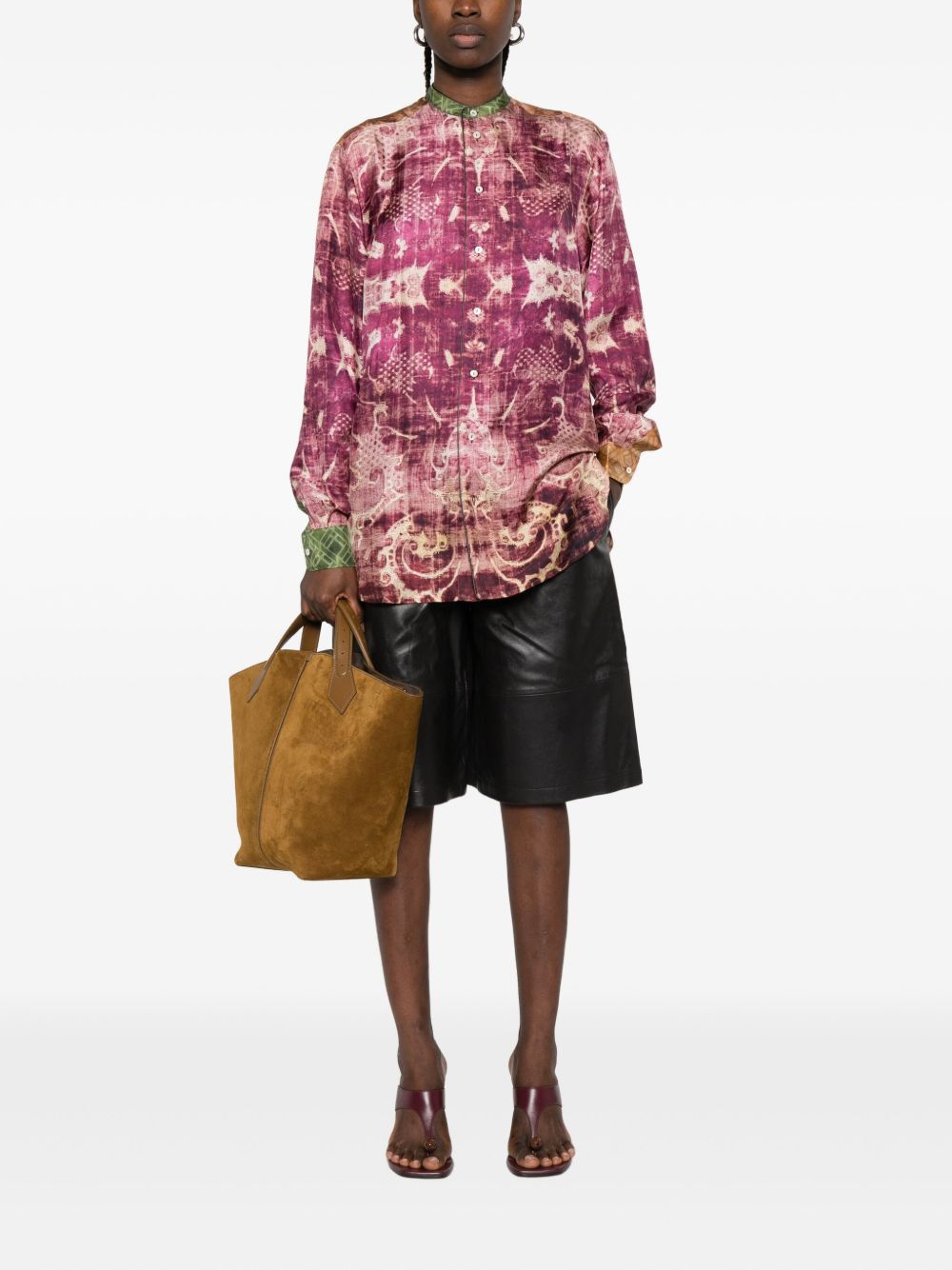 Pierre-Louis Mascia PRINTED SILK SHIRT Size S / US 4 / IT 40 - 4 Thumbnail