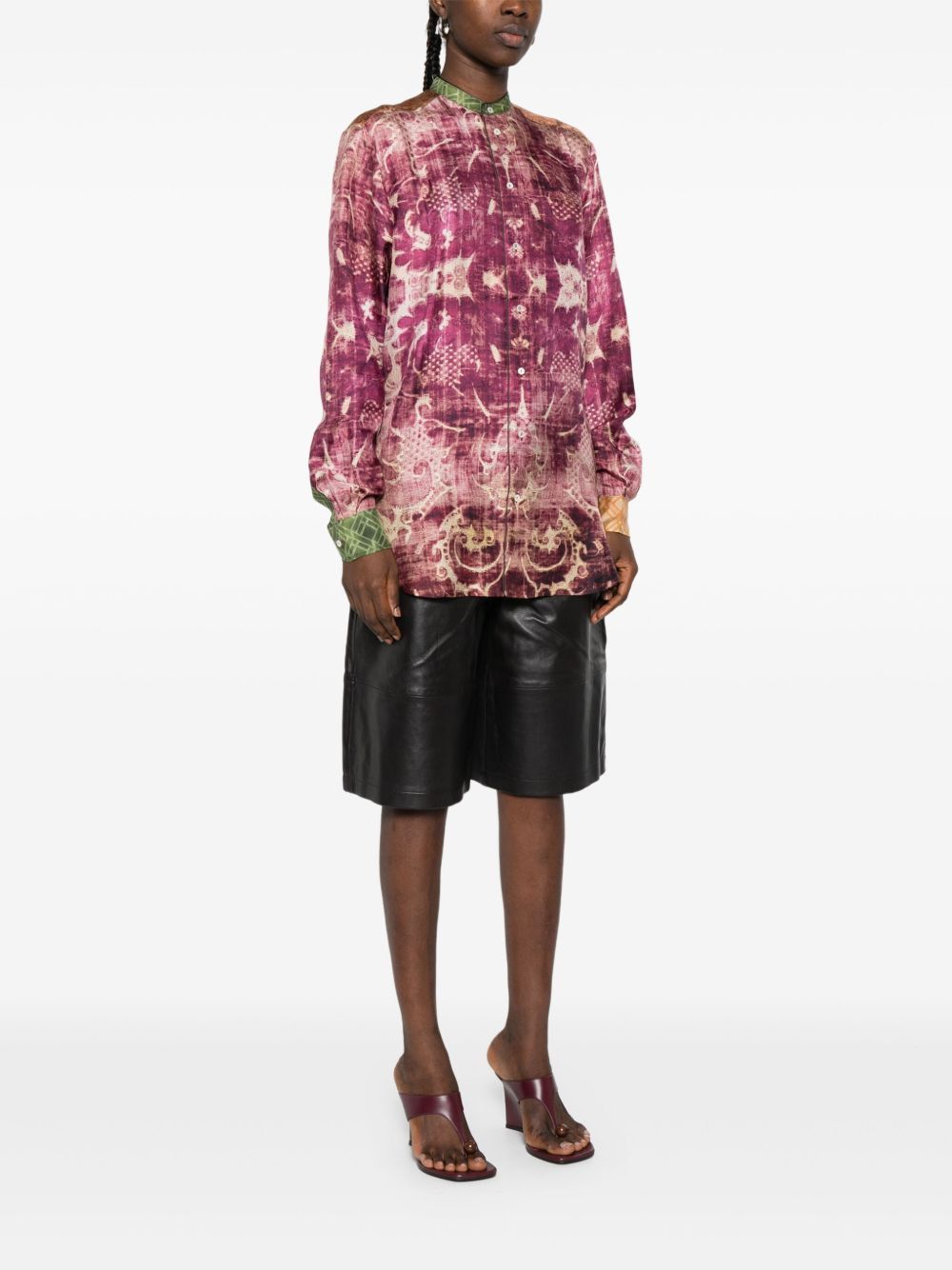 Pierre-Louis Mascia PRINTED SILK SHIRT Size S / US 4 / IT 40 - 5 Thumbnail