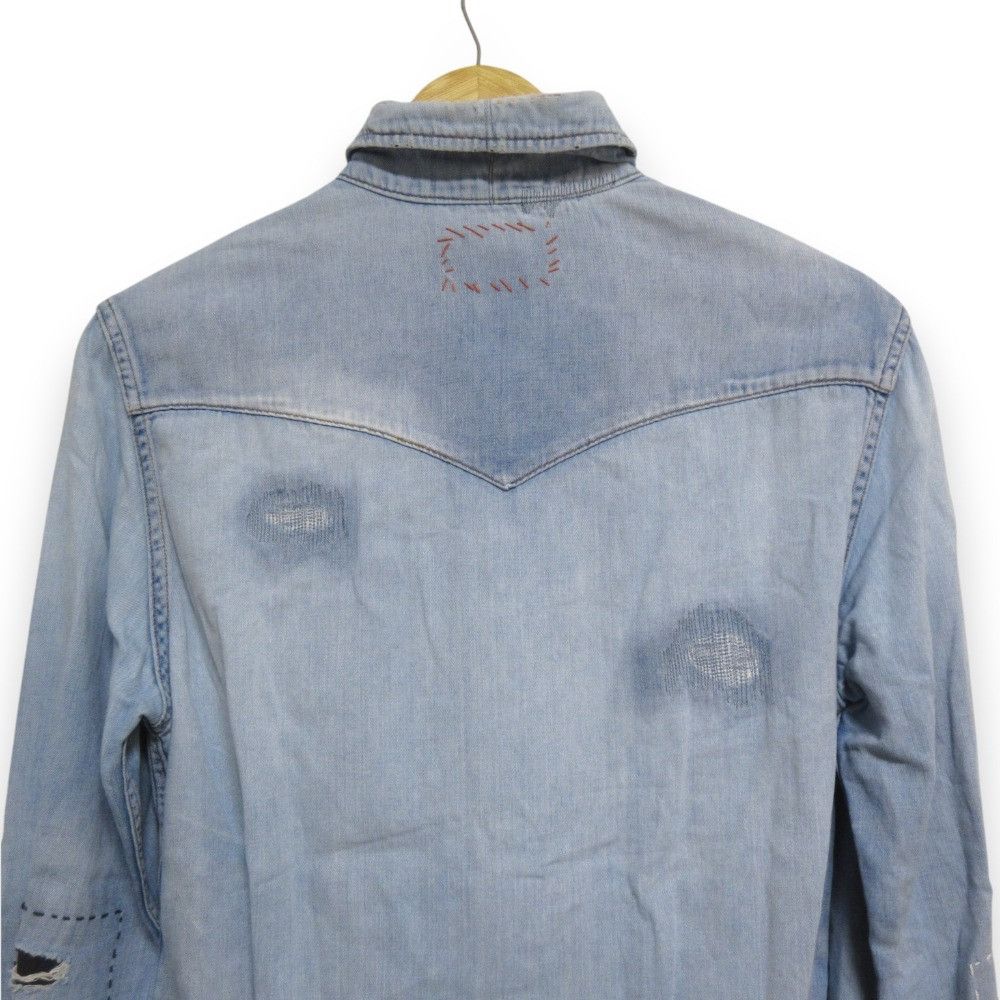 Other Other R.H Vintage Denim Shirt Denim Dress Shirt DUTY FREE for USA Size ONE SIZE - 6 Thumbnail