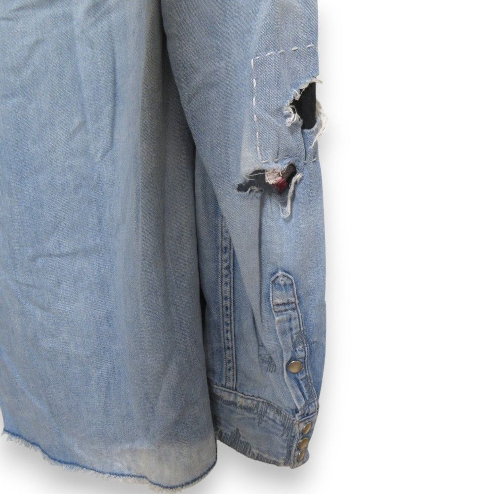 Other Other R.H Vintage Denim Shirt Denim Dress Shirt DUTY FREE for USA Size ONE SIZE - 8 Thumbnail