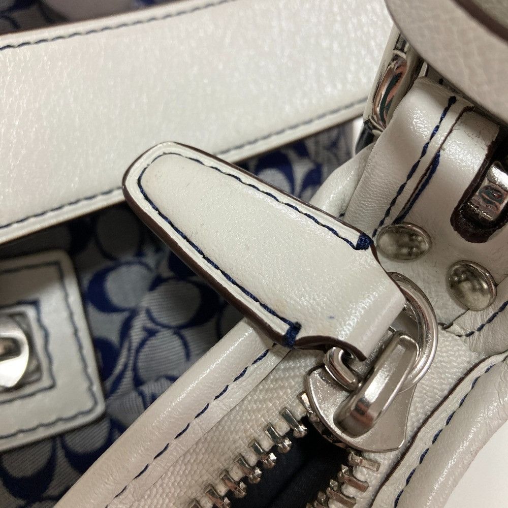 Coach Coach Coach Legacy Signature Stripe Canvas Leather Shoulder Bag Canvas Shoulder Bag 19918 DUTY FREE for USA Size ONE SIZE - 10 Thumbnail