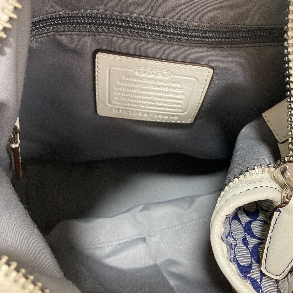 Coach Coach Coach Legacy Signature Stripe Canvas Leather Shoulder Bag Canvas Shoulder Bag 19918 DUTY FREE for USA Size ONE SIZE - 11 Thumbnail