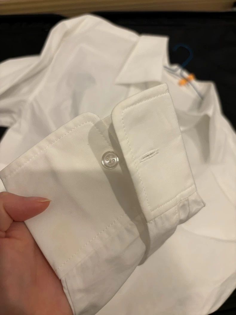 Alexander Wang Alexander Wang White Cropped Wrap Shirt Size XS / US 0-2 / IT 36-38 - 5 Thumbnail