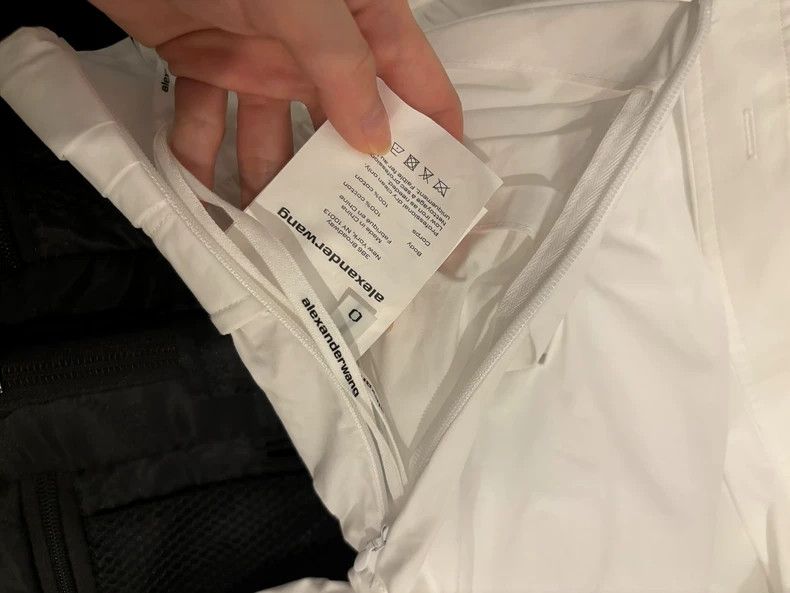 Alexander Wang Alexander Wang White Cropped Wrap Shirt Size XS / US 0-2 / IT 36-38 - 4 Thumbnail