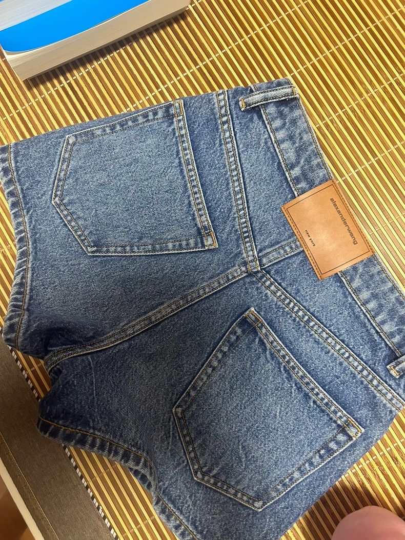 Alexander Wang Alexander Wang High-Waist Denim Shorts Size 24" / US 00 / IT 34 - 2 Thumbnail