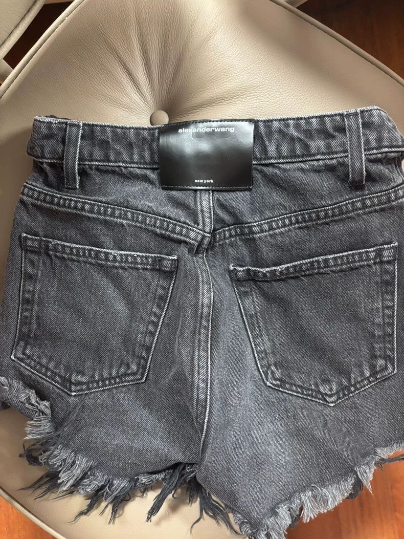 Alexander Wang Alexanderwang Denim Shorts Size 23" - 2 Thumbnail