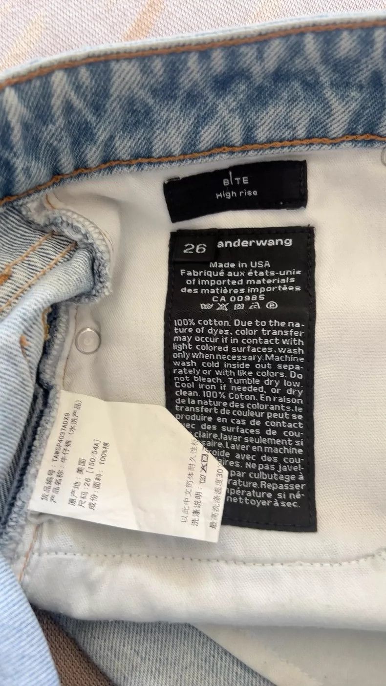Alexander Wang Alexander Wang High-Waist Denim Shorts Size 26" / US 2 / IT 38 - 4 Thumbnail