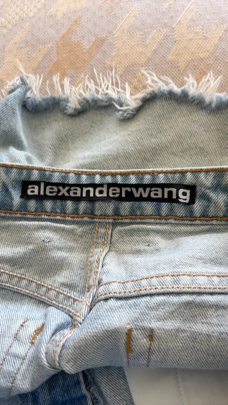 Alexander Wang Alexander Wang High-Waist Denim Shorts Size 26" / US 2 / IT 38 - 3 Thumbnail