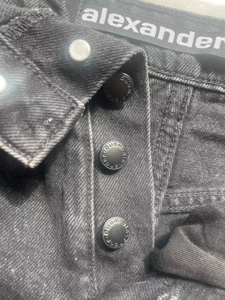 Alexander Wang Alexander Wang High-Waist Denim Shorts Size 25" / US 0 / IT 36 - 7 Thumbnail