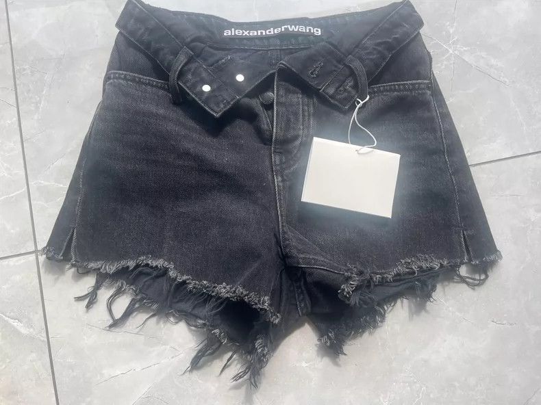 Alexander Wang Alexander Wang High-Waist Denim Shorts Size 25" / US 0 / IT 36 - 5 Thumbnail
