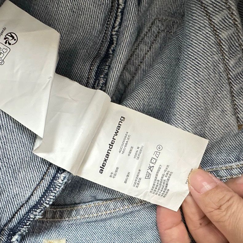 Alexander Wang Alexander Wang High-Waist Denim Shorts Size 27" / US 4 / IT 40 - 5 Thumbnail
