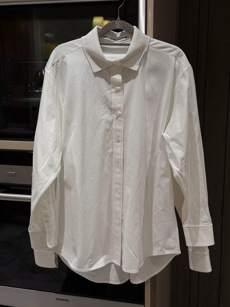 Alexander Wang Alexander Wang White Button Up Shirt Size S / US 4 / IT 40 - 3 Thumbnail