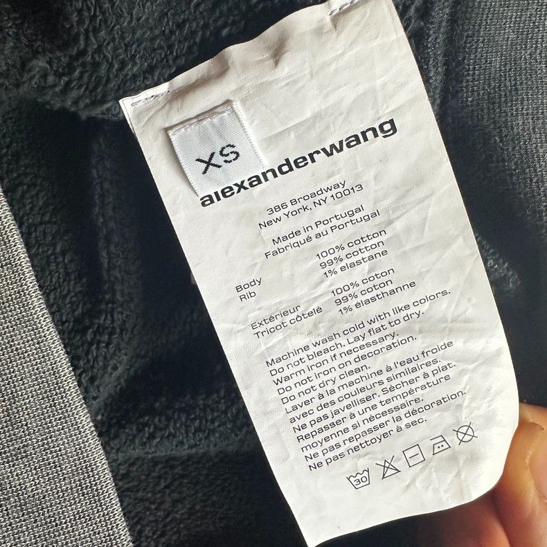 Alexander Wang Alexander Wang Teddy Crystal Logo Sweatshirt Size XS / US 0-2 / IT 36-38 - 4 Thumbnail