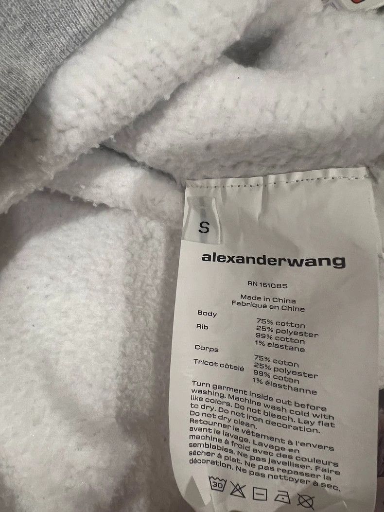 Alexander Wang Alexander Wang Gray Fleece-Lined Hoodie Size S / US 4 / IT 40 - 4 Thumbnail